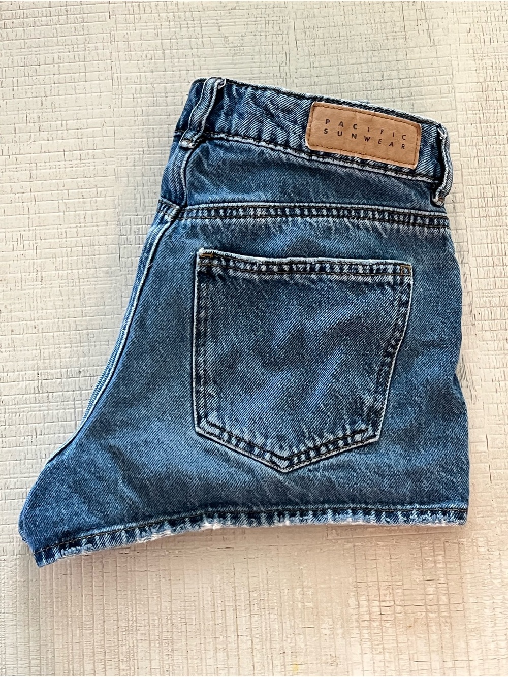 Pacific Sunwear Blue Denim High-Rise Shorts Size 24